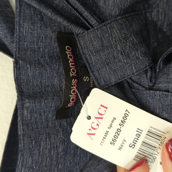 High Waisted Navy Shorts sz small - Picture 2 of 10